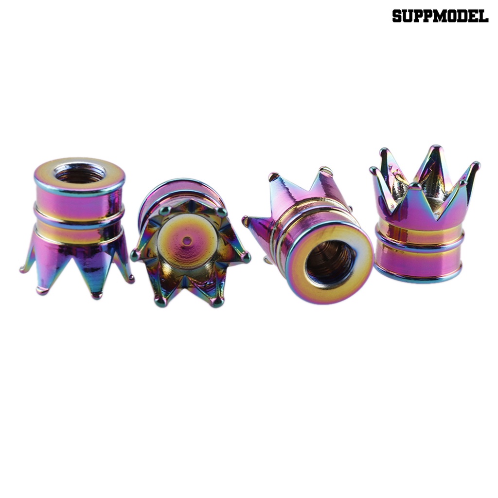[Auto] Tutup Katup Kedap Udara Pengerjaan Halus Mahkota Styling Shiny Motor Tire Valve Core Cap Untuk Mobil