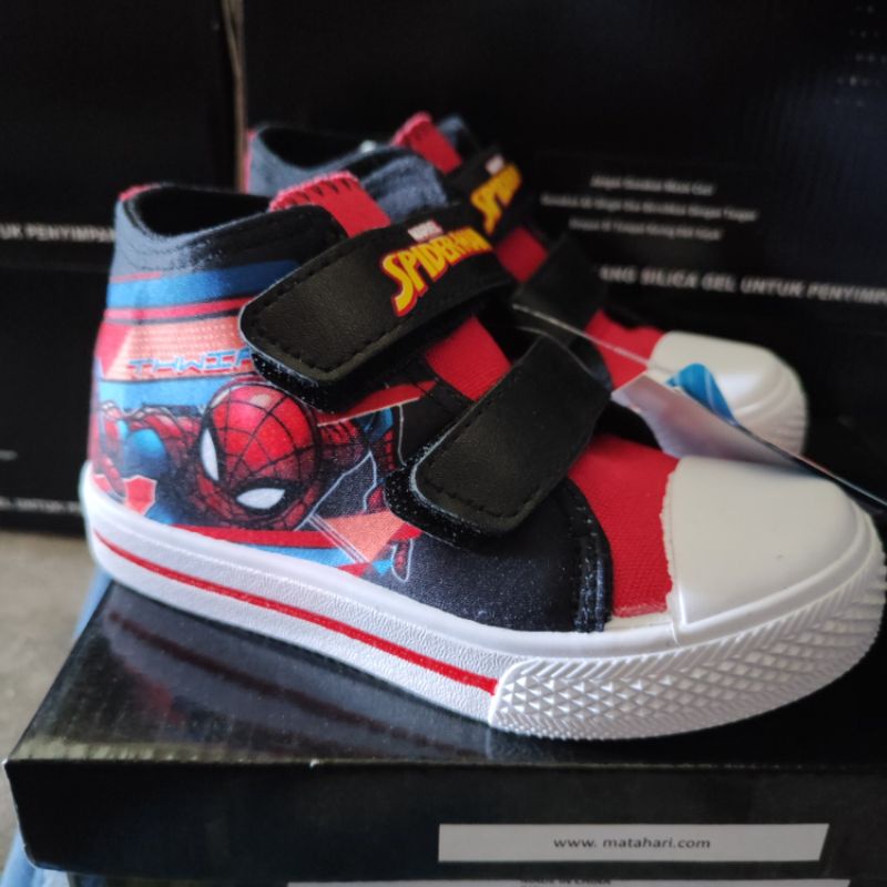 SPDADF83 Spiderman Sepatu NEVADA ORIGINAL matahari anak bayi 19 25 sepatu bunyi cit