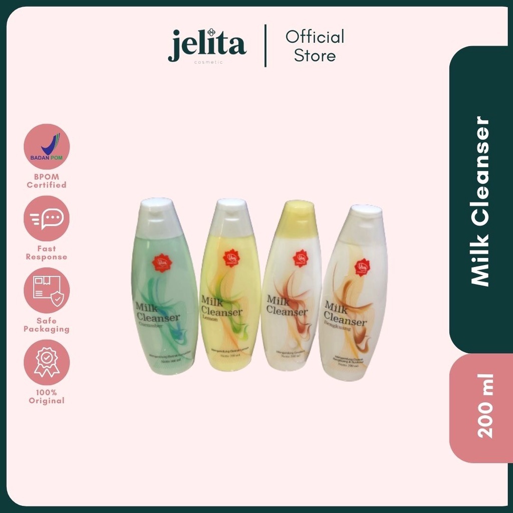 Jelita Cosmetics - Normal Skin Viva Milk Cleanser 200ml
