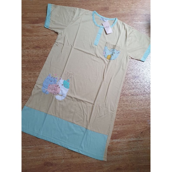 Daster kaos wanita Anne Claire busui kancing depan