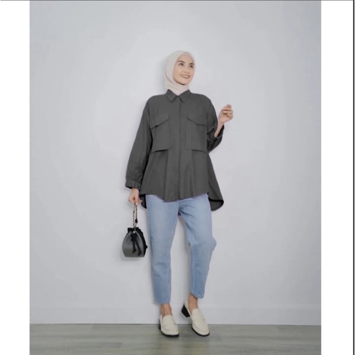 PUTRI TOP BLOUSE SHAKILA TWILL