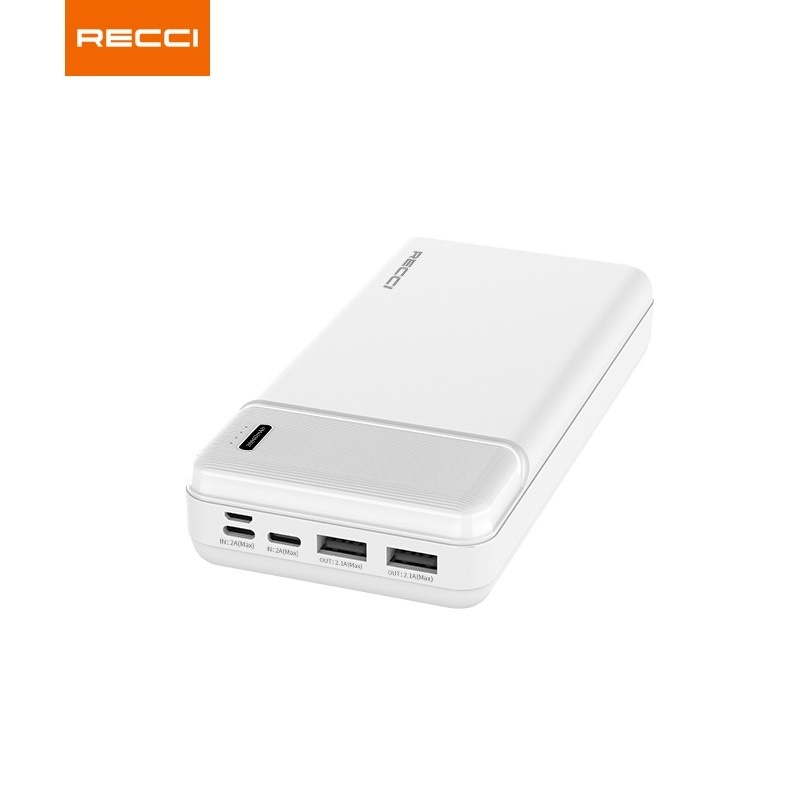 RECCI RPB-N38 BURTON POWER 30000mAh Powerbank - Dual USB-A Output - Powerbank Terbaru dari RECCI dengan Kapasitas Jumbo 30000mAh