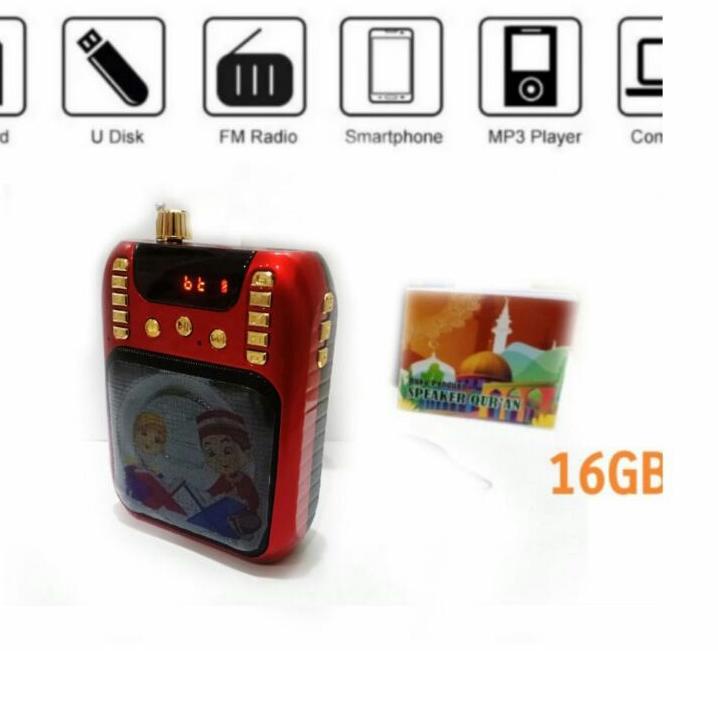 limited Edition✔️Speaker digital alquran 30juz hafalan quran murottal per juz ayat halaman with mikr