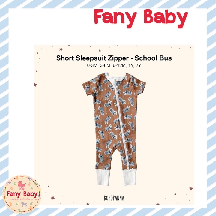 BOHOPANNA - SHORT SLEEPSUIT ZIPPER 2.0