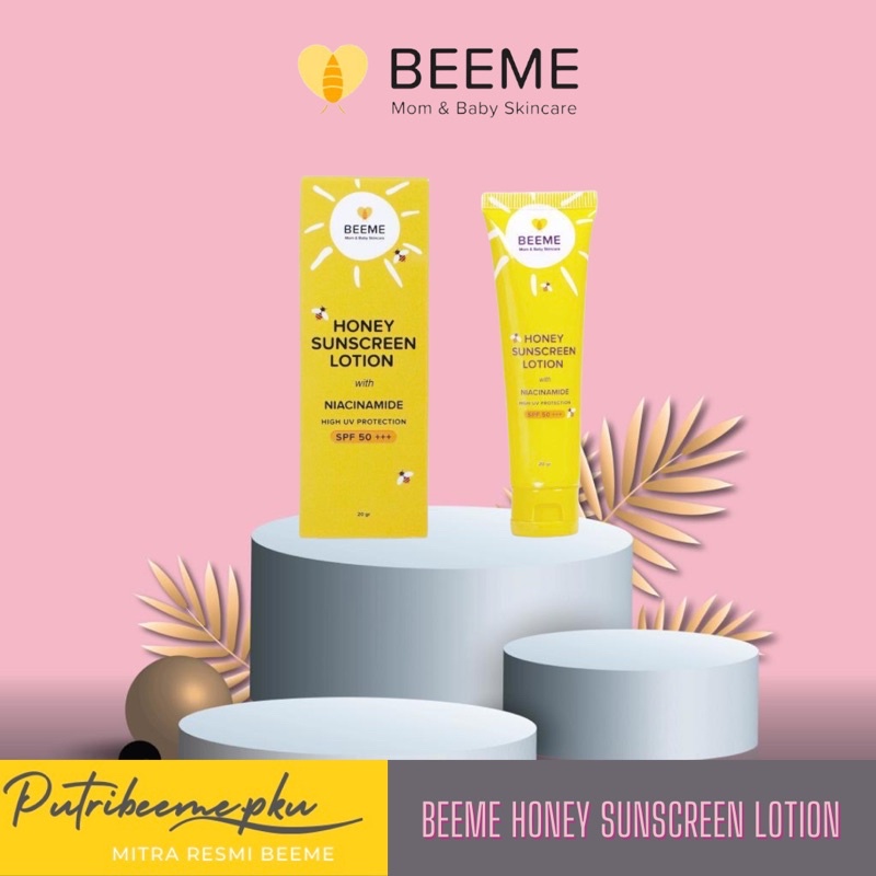 Jual [MITRA RESMI PKU] BEEME HONEY SUNSCREEN LOTION SPF 50+++ With