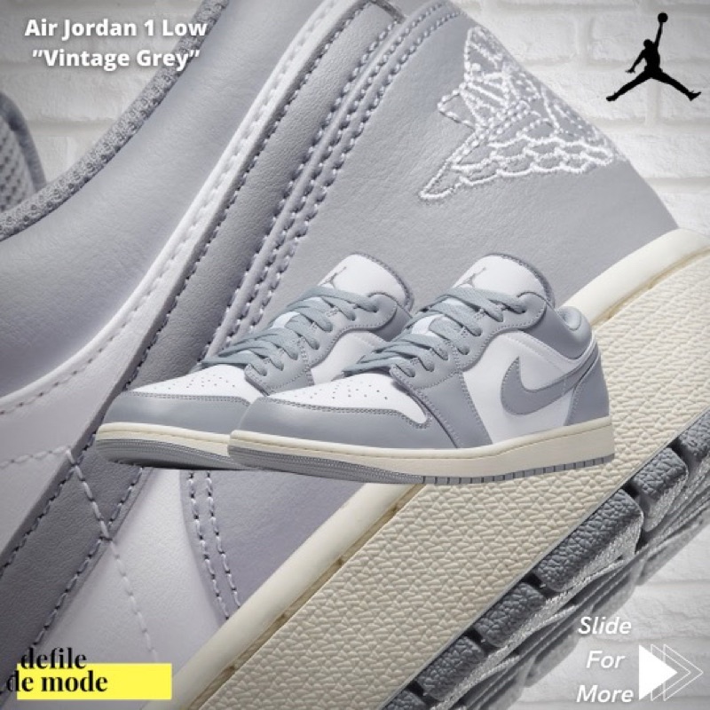 AIR JORDAN 1 LOW VINTAGE GREY