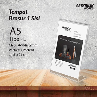 

✨NEW✨ - QR CODE STAND |RAK BROSUR| TENT CARD ACRYLIC UKURAN A5
