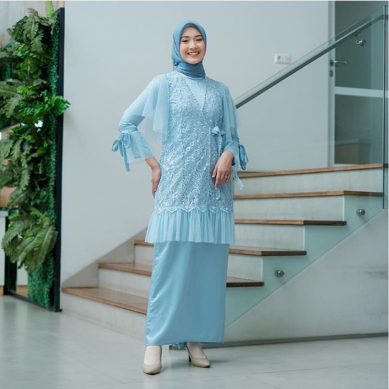 gamis brukat cardigan gamis brukat kimono model brukat terbaru gamis remaja