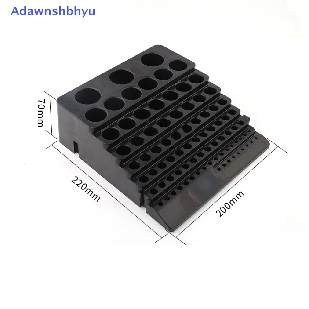 Adhyu Kotak Penyimpanan Mata Bor Hitam Milling Cutter Drill Finishing Holder Organizer Case ID