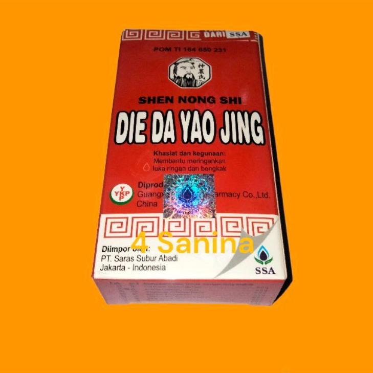 SSA DIE DA YAO JING 30 CC / BETADIN CINA