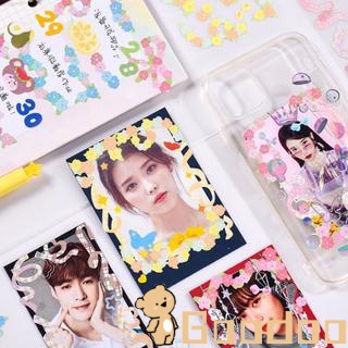 [Ready Stock❤️COD]36 Types Sticker Deco /Stiker Huruf/Stiker Label Buku Memo /PET Stiker Transparan Sticker Korea/ Stiker Dekorasi Buku Harian DIY/Laser Pita Stiker/Bunga Daisy Dekoratif Flowers Retro Stiker Hadiah -Doo