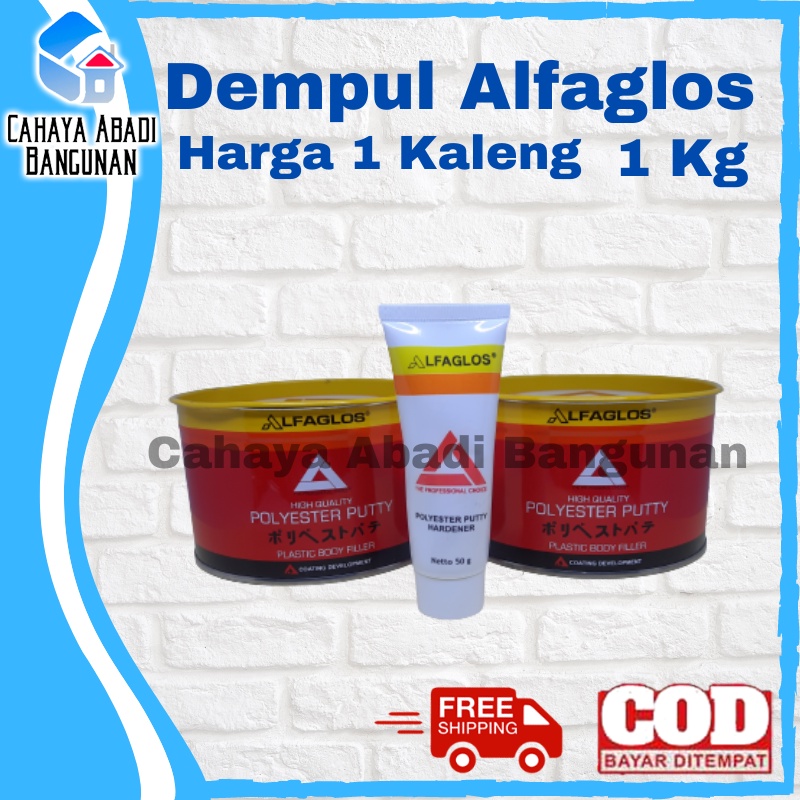 Dempul alfaglos 1kg / polyster putty