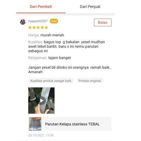 Ready Terupdate Parutan Kelapa Stainless  TEBAL