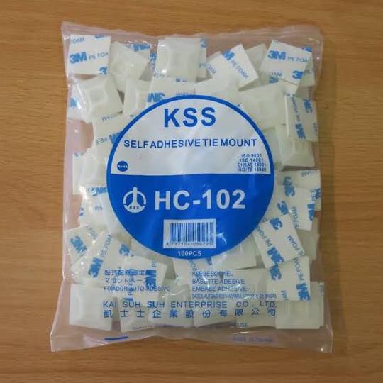 

KSS HC-102 kabel tie mount pengikat kabel