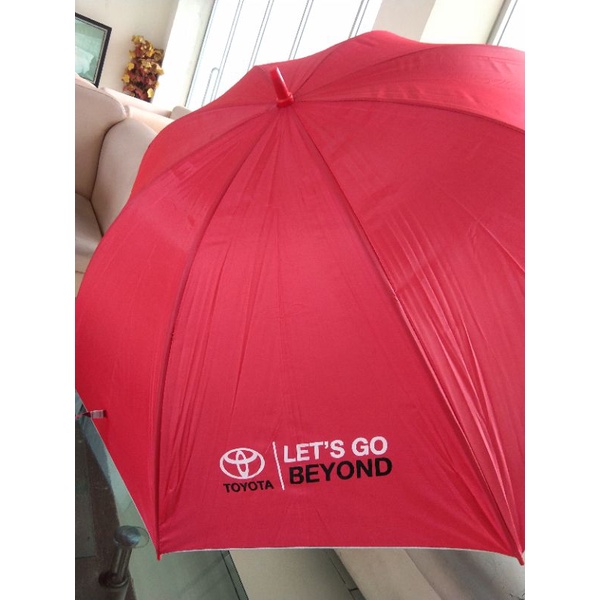 Ready Stock TOYOTA Payung Golf Besar Premium Logo Empat sisi