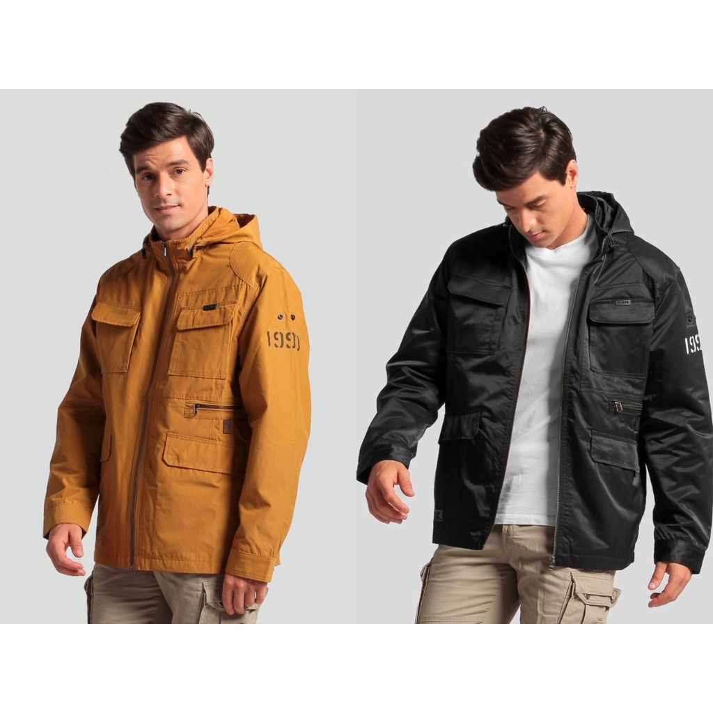 JAKET OUTDOOR MGEE PARKA C006 - YELLOW & BLACK
