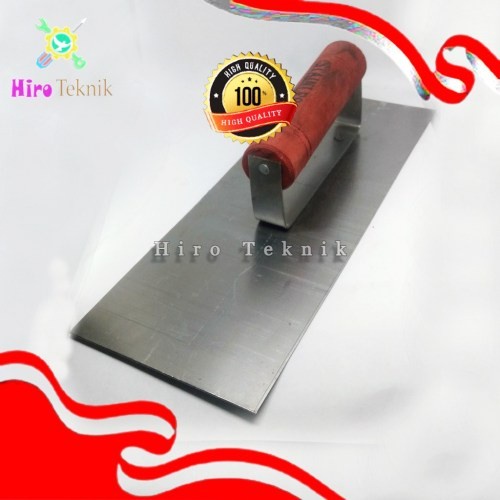 Roskam besi polos gagang kayu Raskam plester tembok