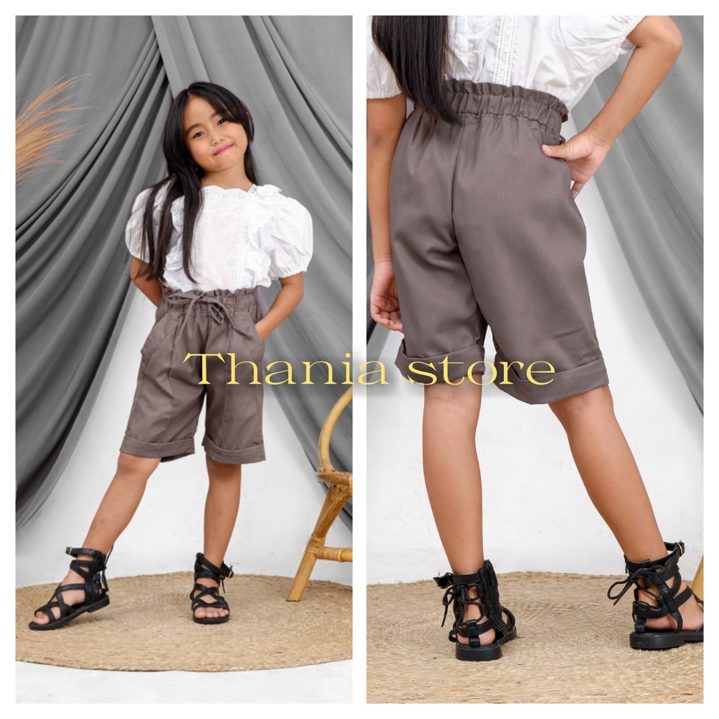 celana pendek shortpant anak perempuan 1-13 tahun pilih warna