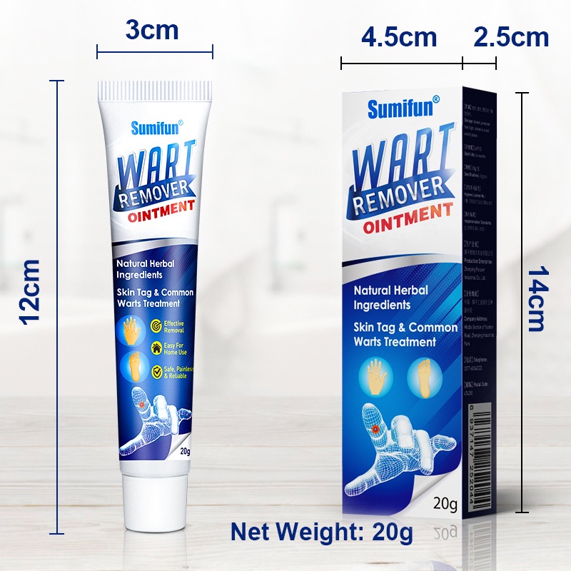 【20 gr】Skin Tag Remover Cream/Salep Obat Penghilang Tahi Lalat dan Kutil/Krim Pengilang Kutil/Wart Removal Cream