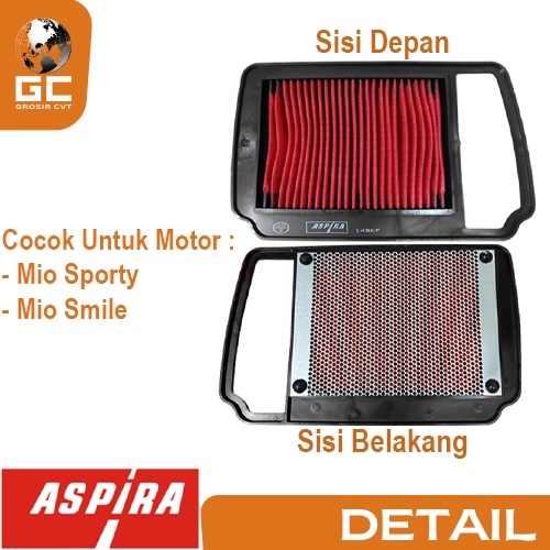 Filter Udara Hawa Yamaha Mio Sporty Smile Karburator 110 ORI ASLI Aspira Astra Otoparts YH-WE445-MIO-1710