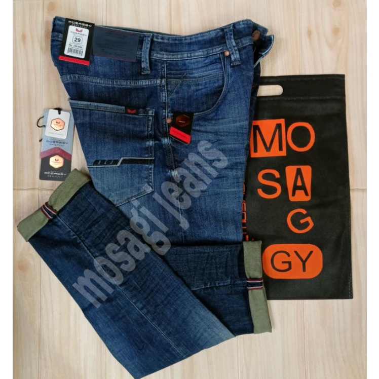 CELANAPANJANG JEANSPRIA STREETS MOSAGGY RINGKEL PERMANEN DENIM