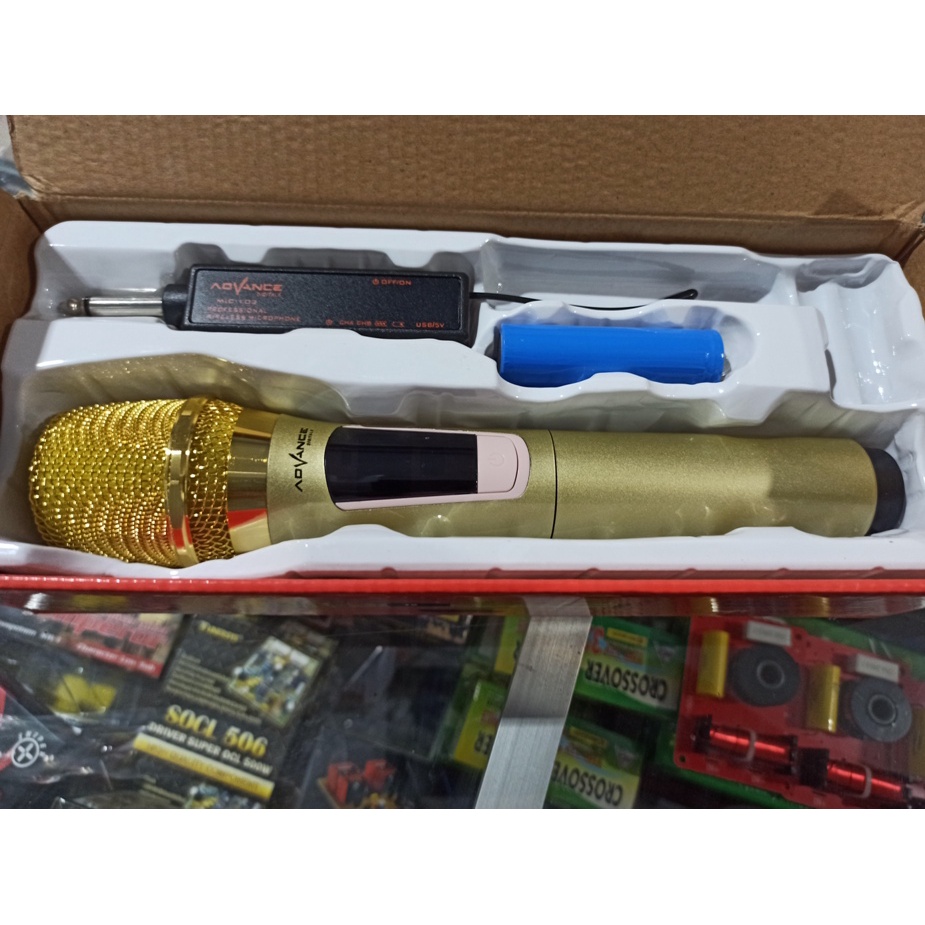 Mic Wireless Single Profesional Microphone advance 103 Tanpa Kabel