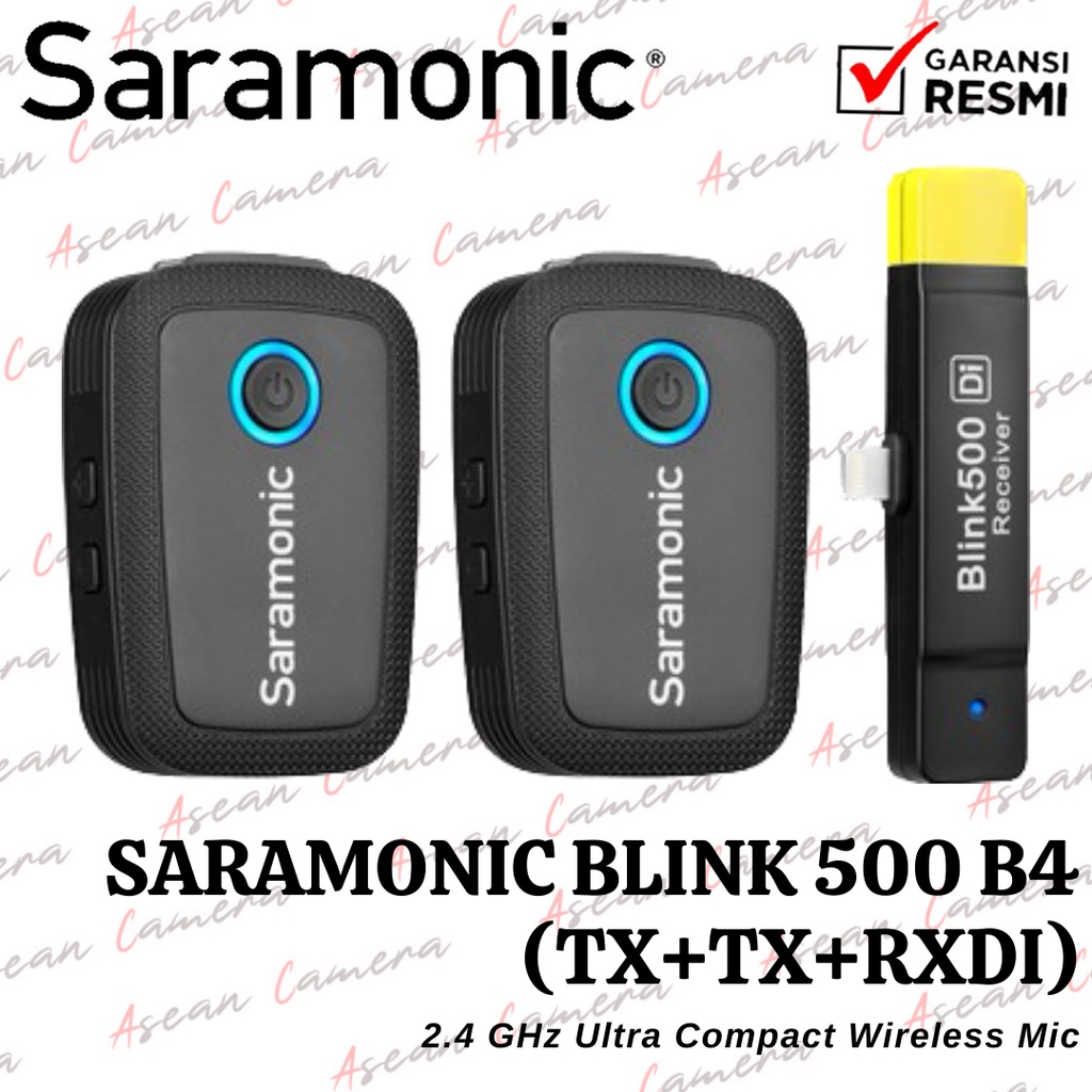 Saramonic Blink 500 B4 TX+TX+RXDi Wireless Mic for Iphone