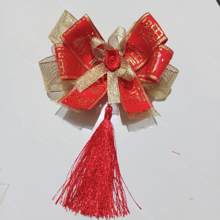 

{{{{}}] Pita Imlek Tassel Rumbai Tinggi 16 cm panjang 10 cm