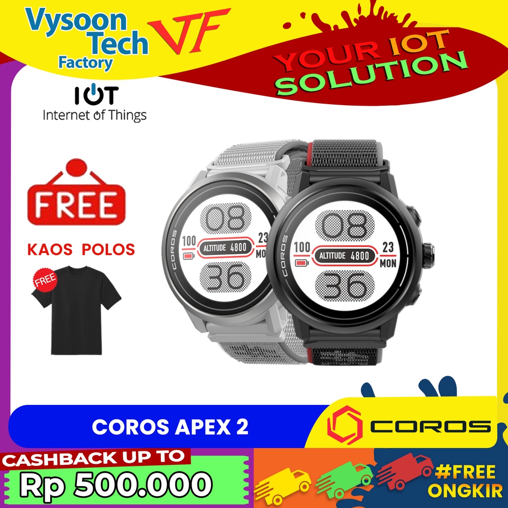 Jam Tangan Smartwatch COROS Apex 2 GPS Outdoor Watch