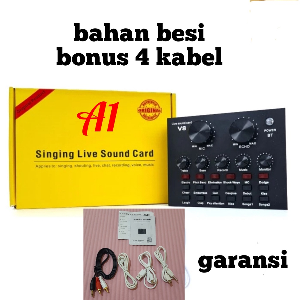 Jual DARI JAKARTA MIXER SALON ALAT KARAOKE RUMAH MOBIL STUDIO MIXER Soundcard v8s lengkap mixer