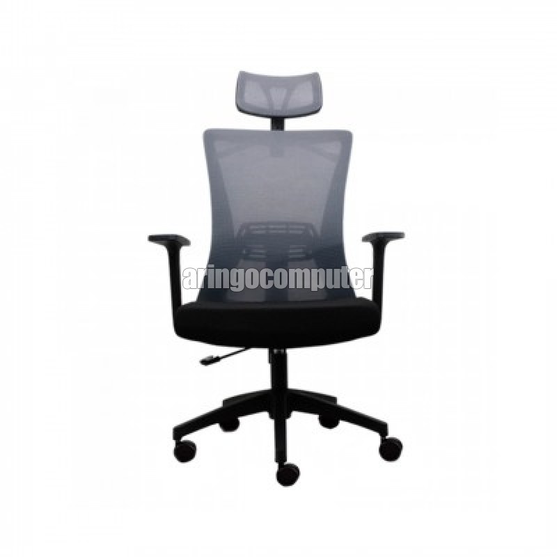 Gaming Chair Fantech OFFICE CHAIR A-258S GREY (TANGAN BISA NAIK TURUN)