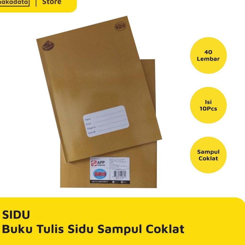 

✦✧✦ BUKU TULIS SIDU 40 LEMBAR SAMPUL COKLAT 10 PCS / PACK MURAH