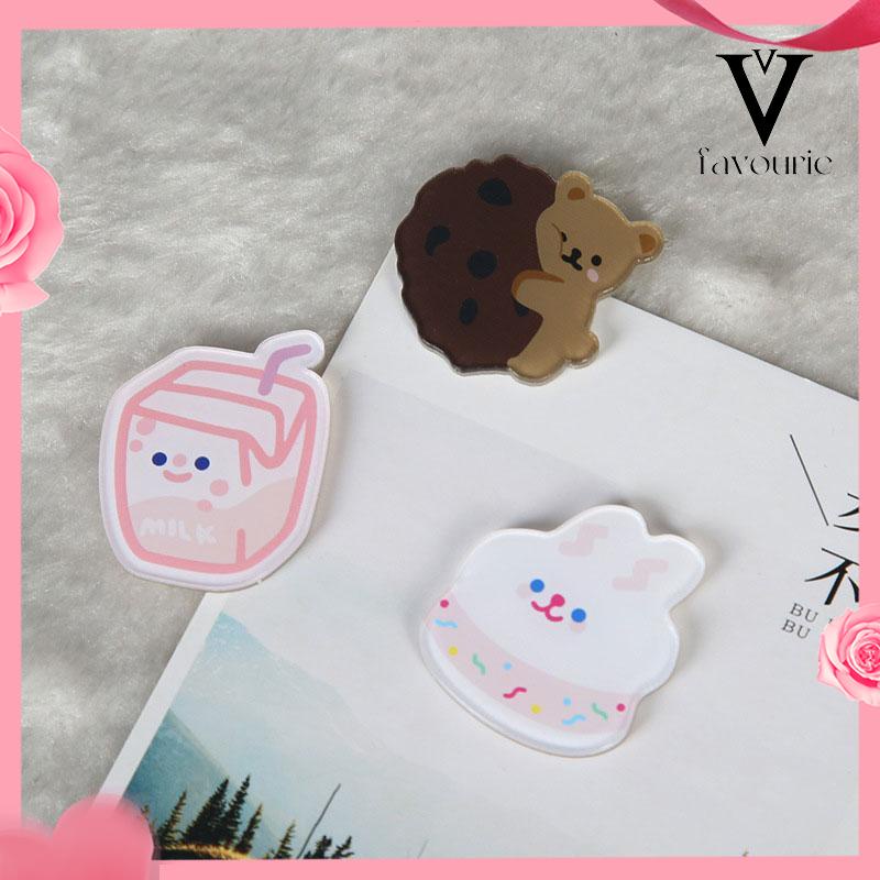 CODKorean Style Pin Brooch Bros Cute Aesthetic Karakter Akrilik-FA