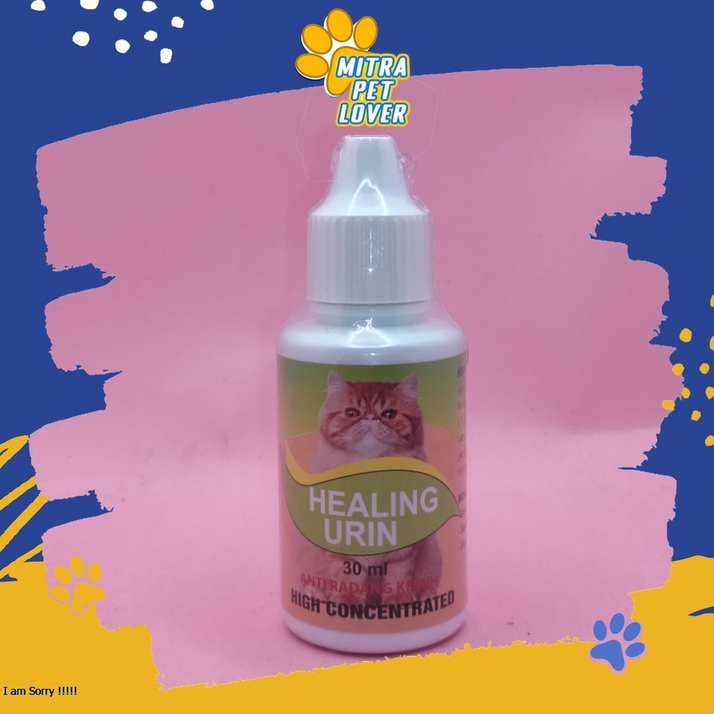 FORMULA UNTUK MENGOBATI INFEKSI SALURAN KECING PADA KUCING - HEALING URIN CAT DROP 30ML - SALURAN KEMIH URINARY KITTEN MURAH ASLI GARANSI KUALITAS ORIGINAL - PET ANIMAL HEALTHCARE VETERINARY TAMASINDO OBAT KESEHATAN &amp;  VITAMIN TERNAK HEWAN  MITRAPETLOVER