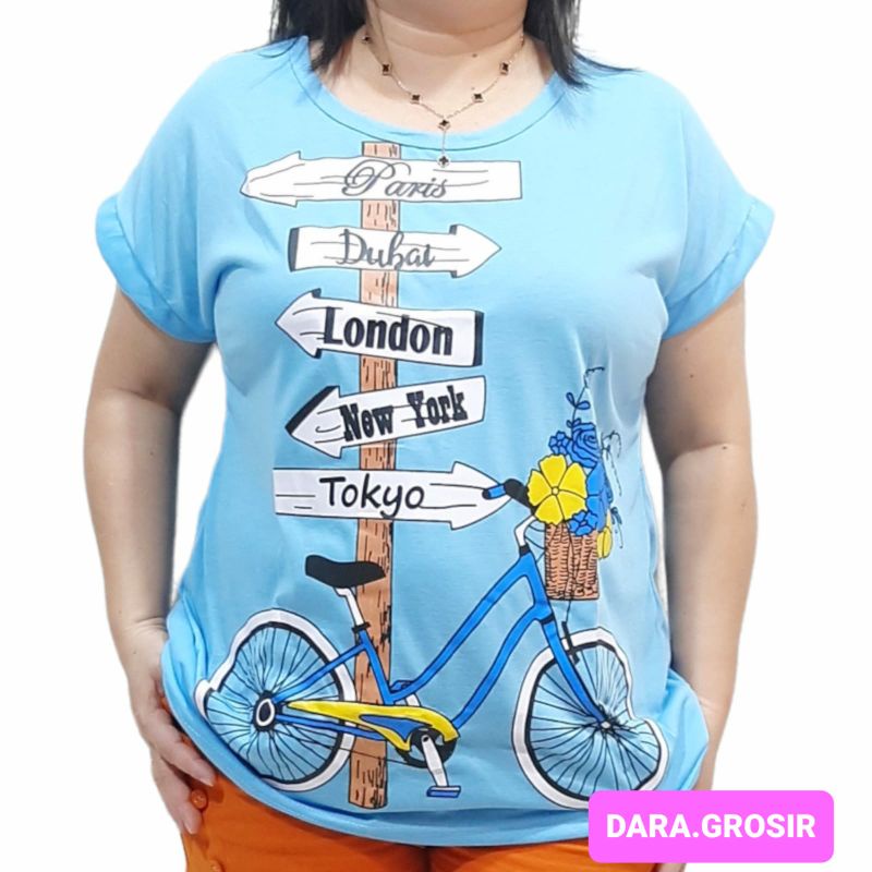 KAOS WANITA UKURAN BESAR JUMBO