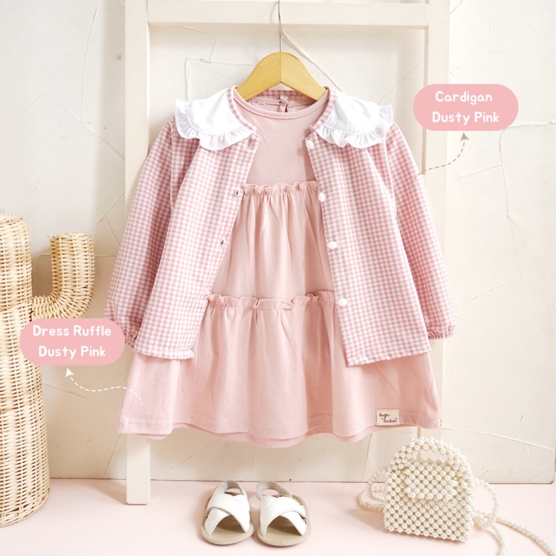 [BEST SELLER] DRESS RUFFLE KOREA DRESS ANAK PEREMPUAN 1-6 TAHUN LUCU RAYIRAKA KIDS