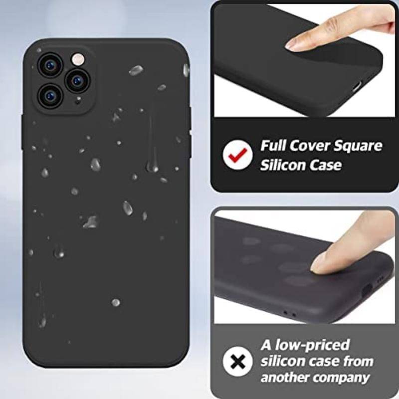 IPHONE Untuk Iphone11 12 13 Pro Max Mini Case Persegi Case Silikon Cair Ditingkatkan Perlindungan Kamera Shockproof Anti Gores Case Untuk iPhone13 iPhone12