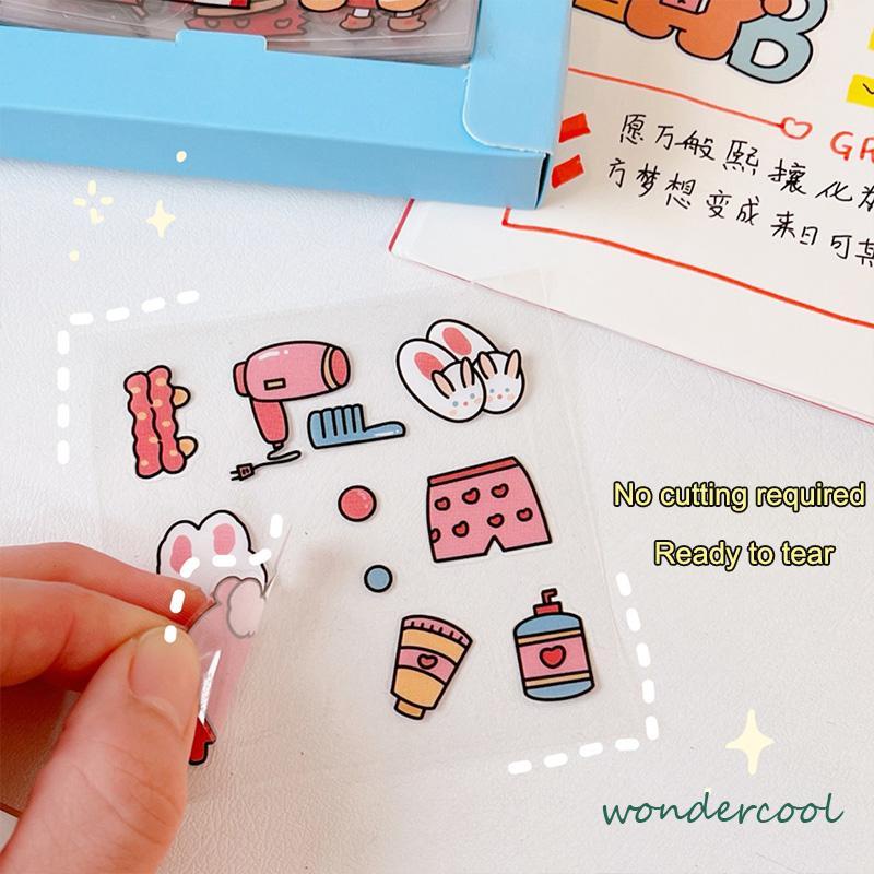 20pcs Stiker Kartun Lucu Untuk Dekorasi Notebook DIY Sticker Stationady-Won