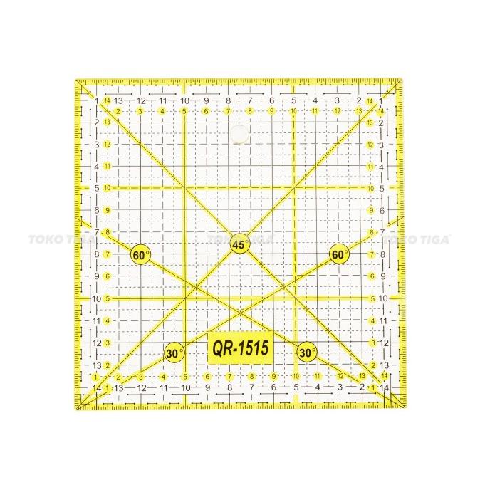 

[BISA COD] Quilting Ruler / Penggaris Bahan - Penggaris Quilting TOYO 15 x 15 cm