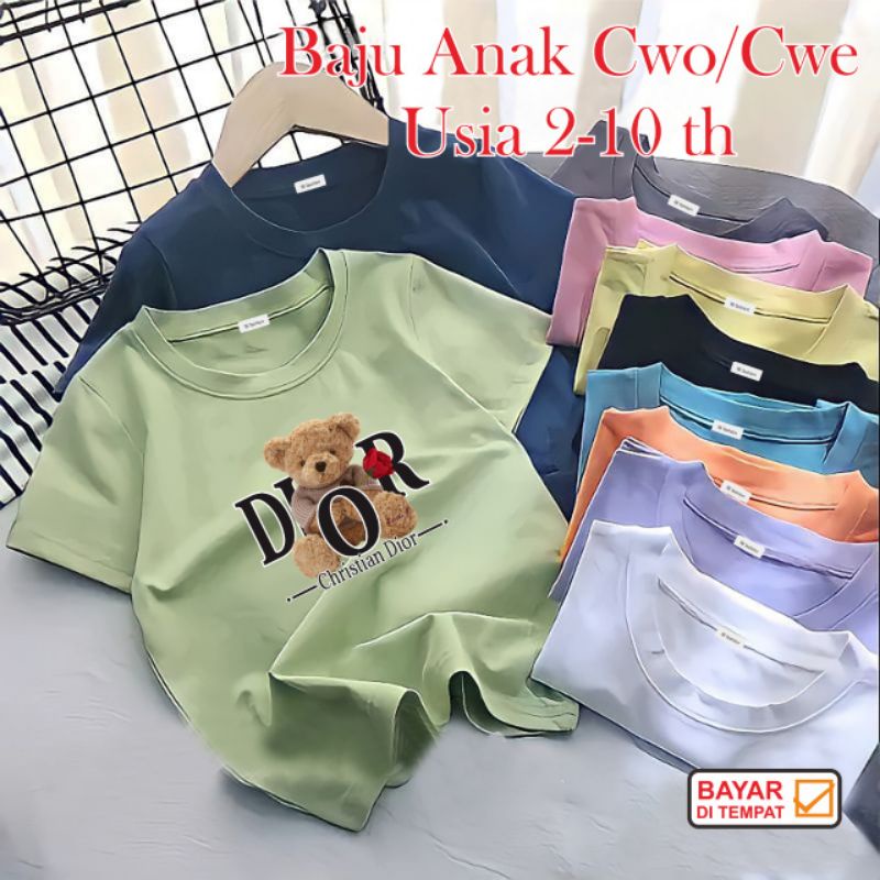 ((IB))KAOS ANAK2 UNISEX/BEAR DIGITAL SABLON