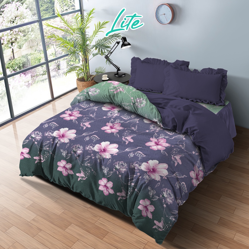 Kintakun Bed Cover Set 180 King Dluxe Lite Microfiber 39 cm B2 6in1