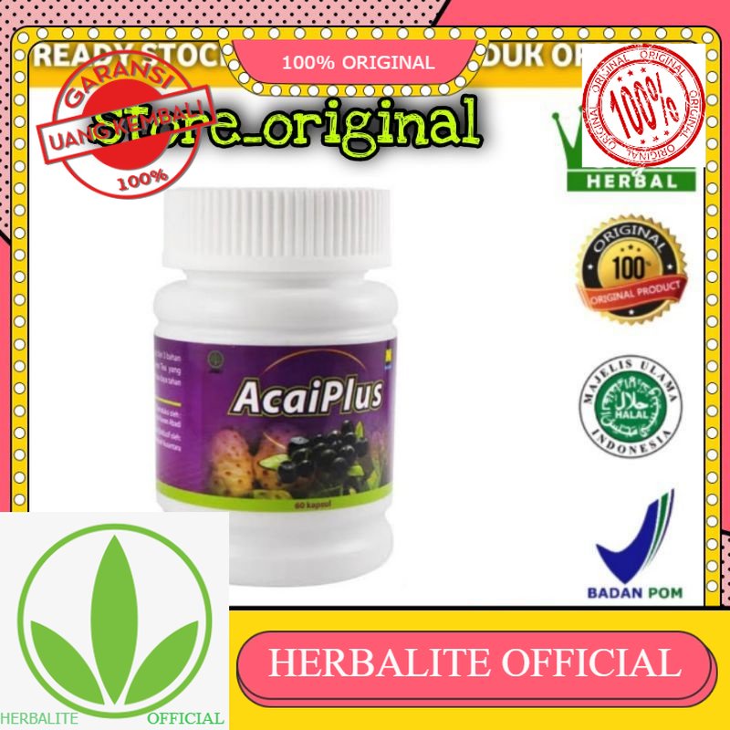 100% ORIGINAL ACAI PLUS ASLI NASA Acaiplus Ori (isi 60 kapsul) Obat Diet Pelangsing Badan