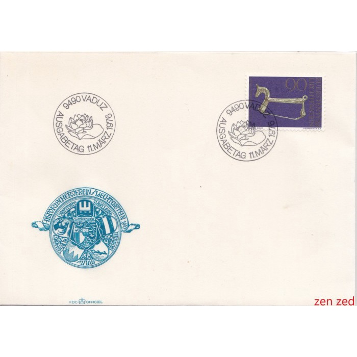 

A575 Prangko Swiss FDC 1976 The Historical Society 1 Pcs