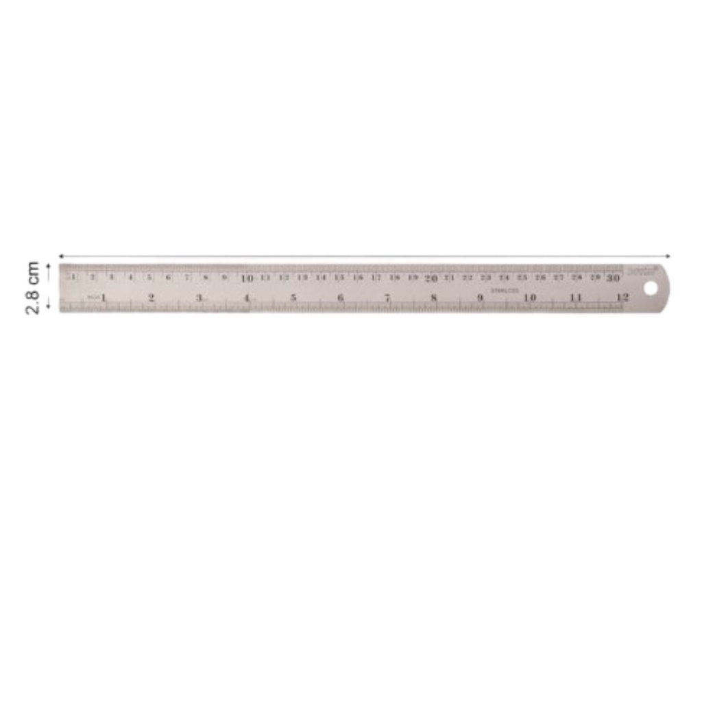 

JOYKO PENGGARIS BESI 30CM - PENGGARIS BESI JOYKO UKURAN 30CM - STINLESS STEEL RULLER 30CM