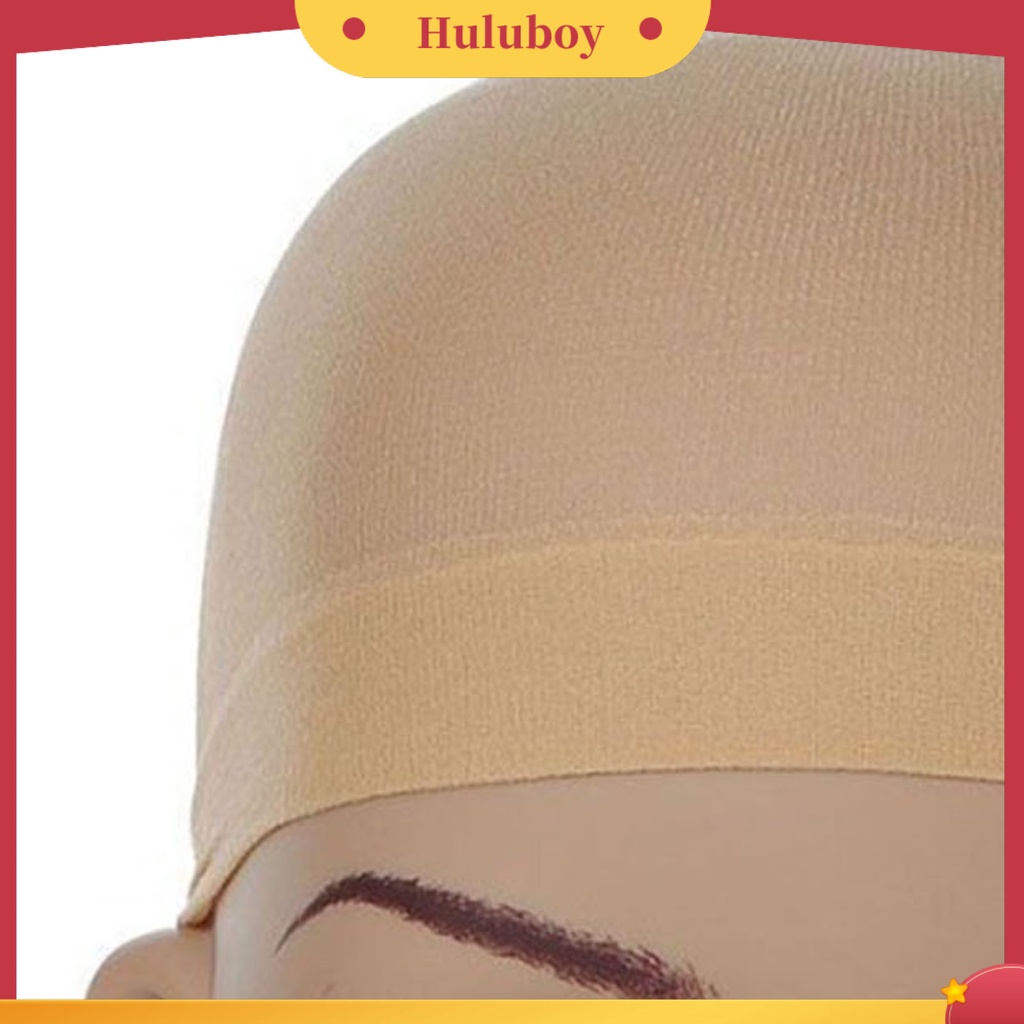 2 Pcs Topi Stocking Liner Wig Elastis Tinggi Dapat Digunakan Kembali Untuk Cosplay
