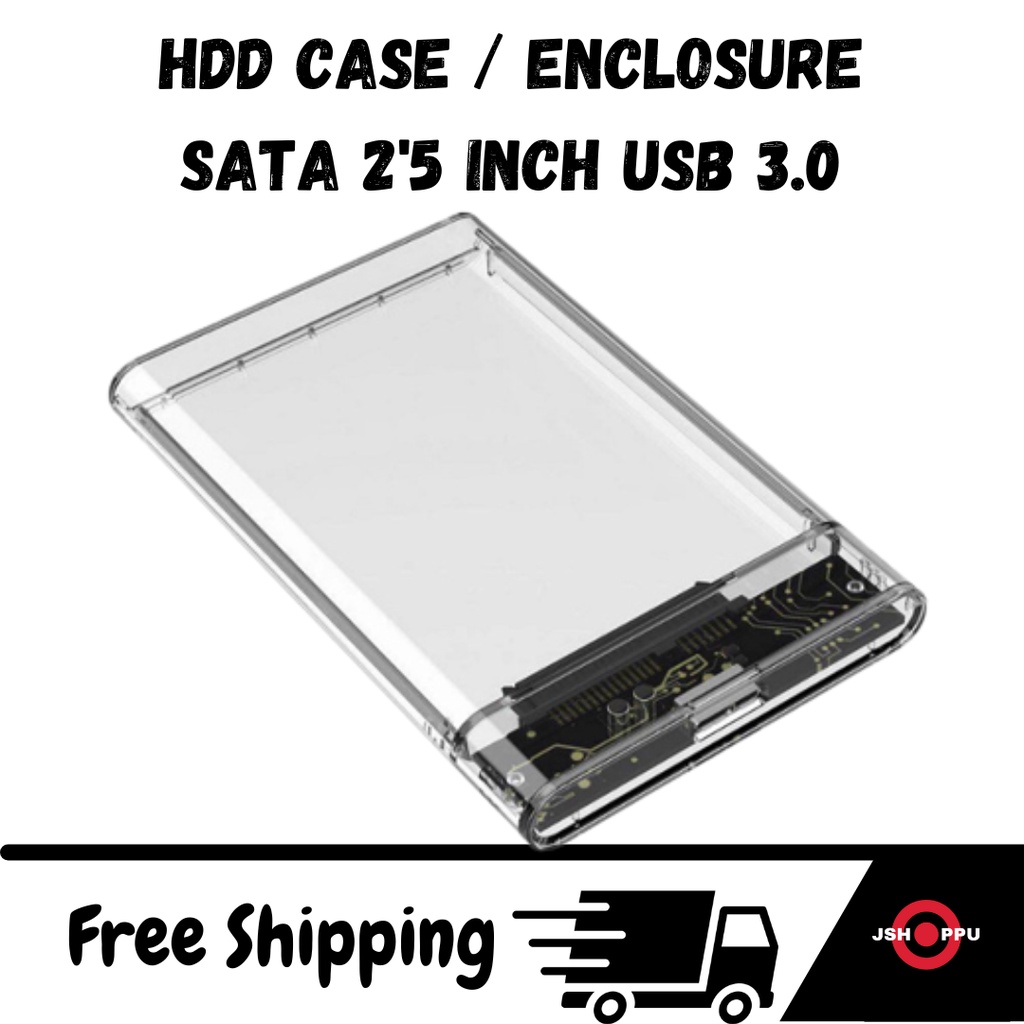 Enclosure HDD HARDISK Case Casing Hardisk External hdd Case 2.5" Inch SATA USB 3.0