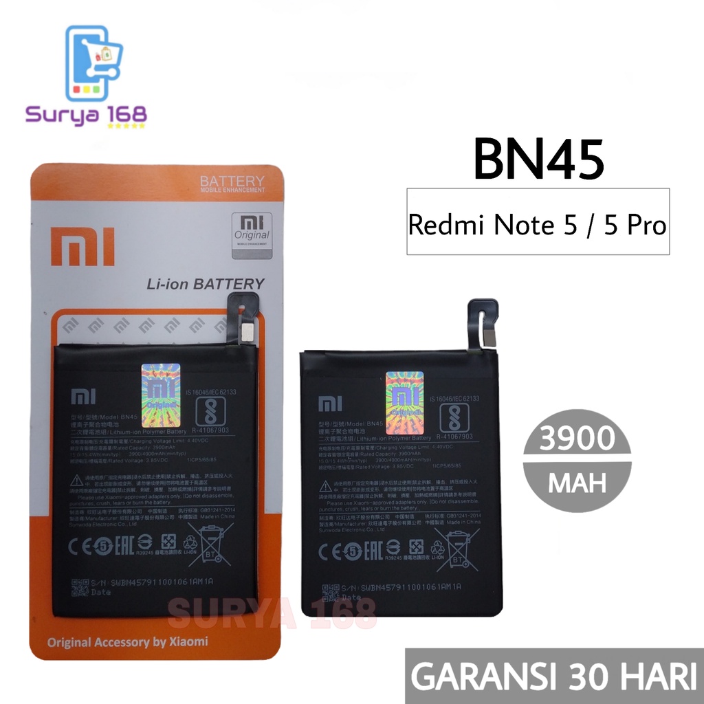 BATTERY BATERAI BATTERE BATRE XIAOMI REDMI NOTE 5 REDMI NOTE 5 PRO BN-45 BN45