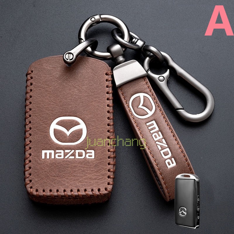 Case Pelindung Remote Tanpa Kunci Kunci Mobil Perlindungan Kulit Cover Casing Kunci Case untuk Mazda CX-30 CX-8 Mazda3 CX-3 CX-9 Mazda6 CX-5 Mazda2