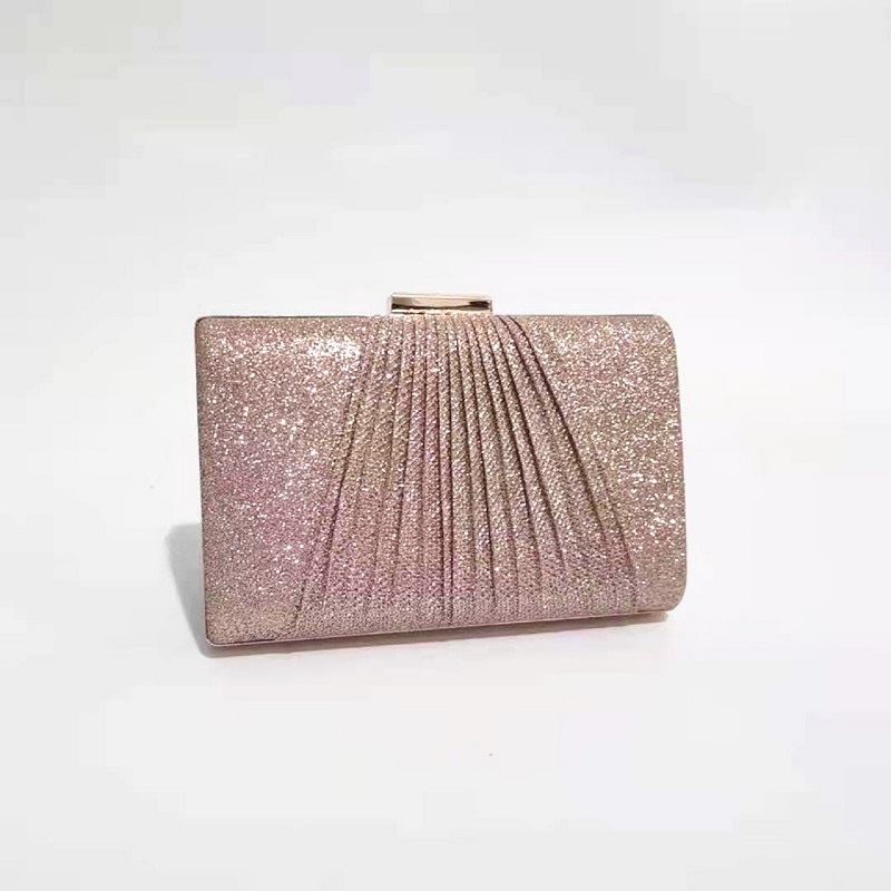 BJ212005 - BLACK/GOLD/PINK/SILVER - TAS PESTA CLUTCH SLEMPANG TALI RANTAI WANITA FASHION KOREA CHINA IMPORT MODIS ELEGAN TERMURAH TERLARIS TERBARU BAGSTORE JAKARTA TAS BATAM JT12005 GT1981