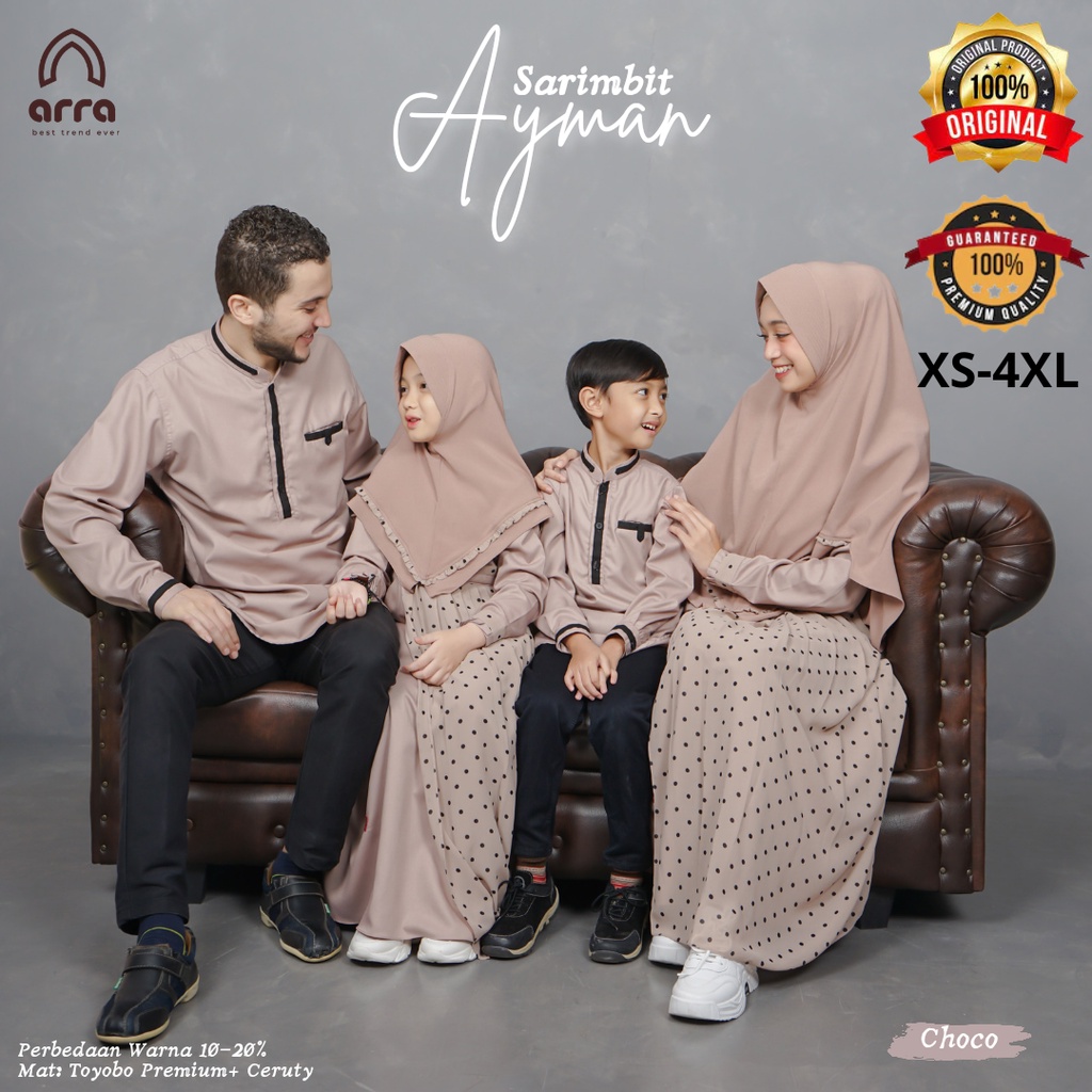 Jual Baju Muslim Sarimbit Keluarga Couple Koko, Kemko,Gamis Premium